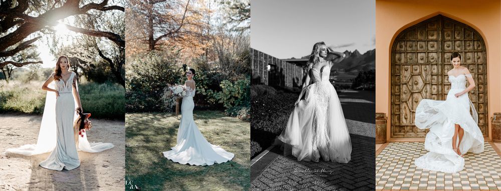 Wedding dress trends: boo tubes, bling and bows